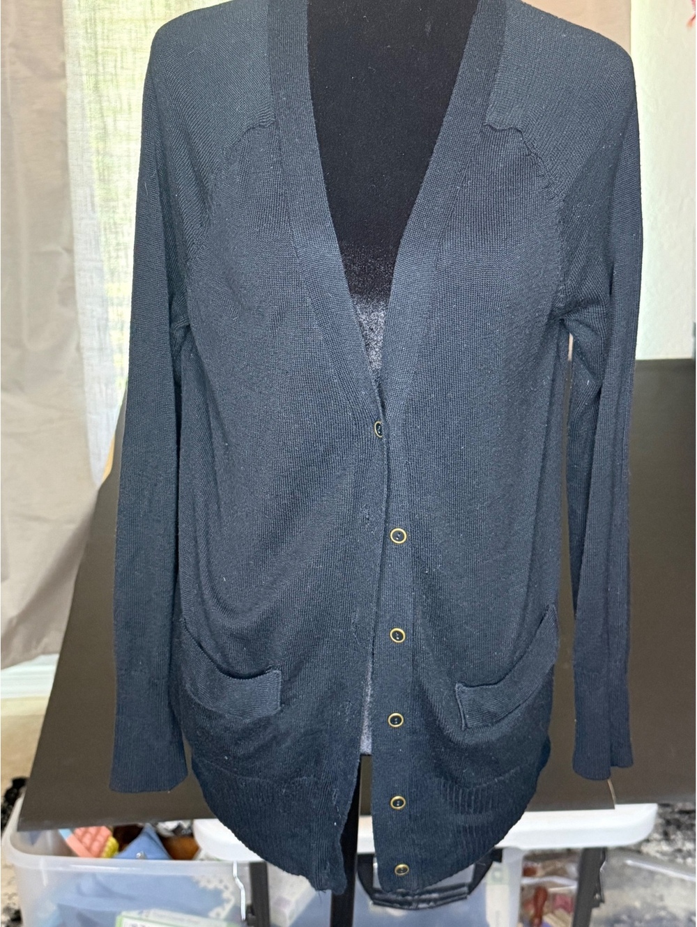 Gloria Vanderbilt Women's Black Cardigan Sweater Size S